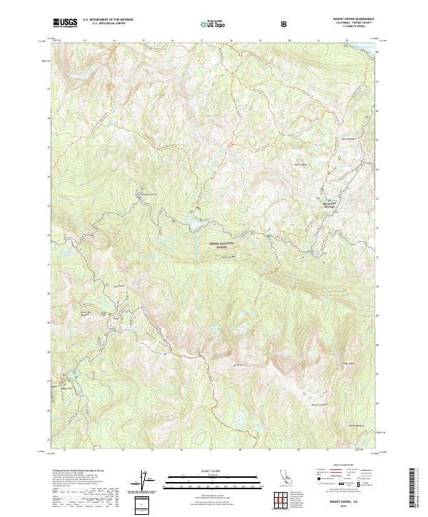 Mount Givens, CA — USGS 7.5-minute topo (2021)