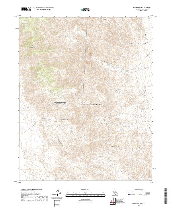 Maturango Peak, CA — USGS 7.5-minute topo (2021)