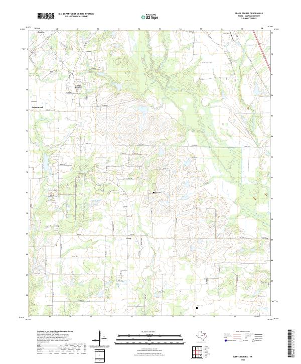 Grays Prairie, TX — USGS 7.5-minute topo (2022)