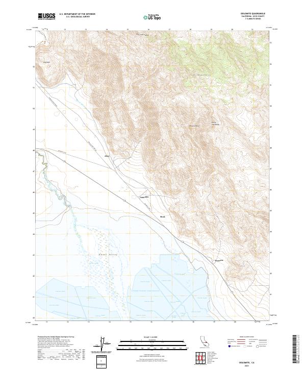 Dolomite, CA — USGS 7.5-minute topo (2021)