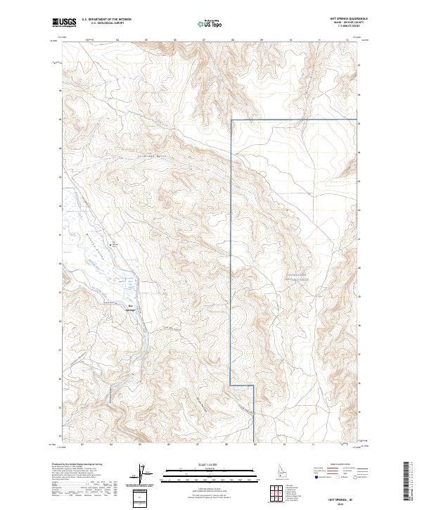 Hot Springs, ID — USGS 7.5-minute topo (2024)