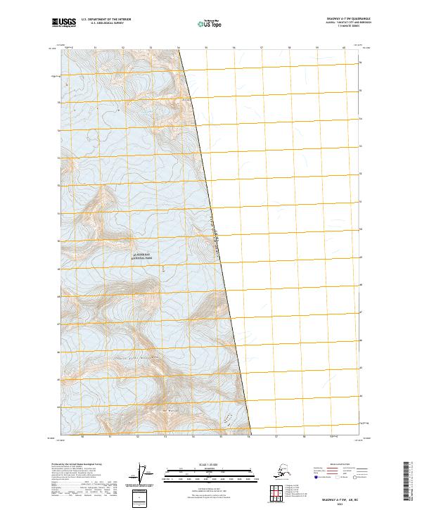 Skagway A-7 SW, AK-BC — USGS 7.5-minute topo (2021)