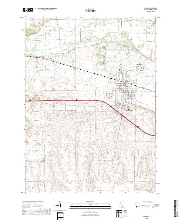 Geneseo, IL — USGS 7.5-minute topo (2024)