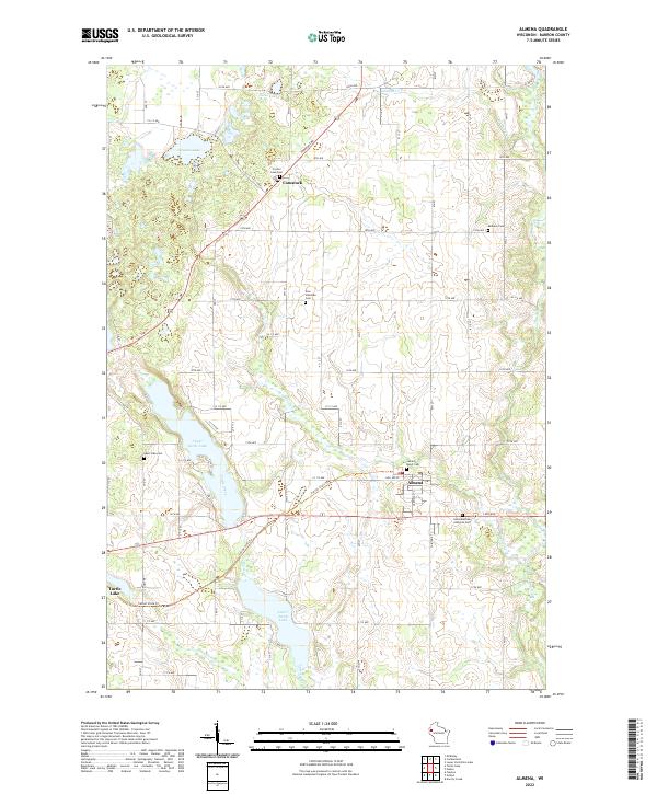 Almena, WI — USGS 7.5-minute topo (2022)