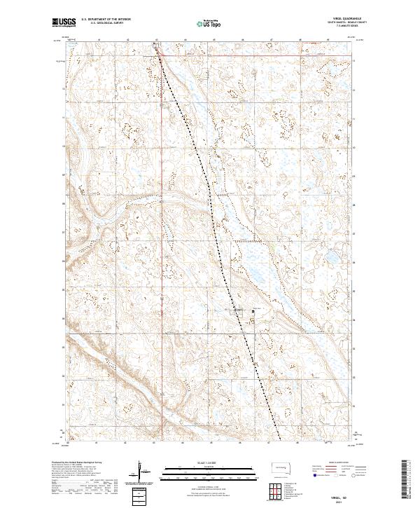 Virgil, SD — USGS 7.5-minute topo (2021)