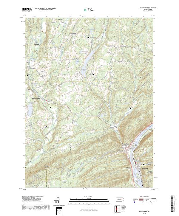 Shickshinny, PA — USGS 7.5-minute topo (2023)