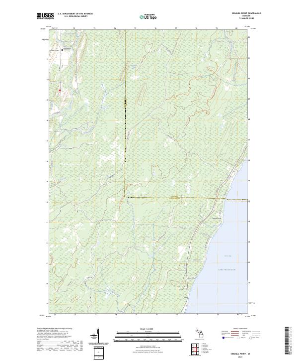 Seagull Point, MI — USGS 7.5-minute topo (2023)