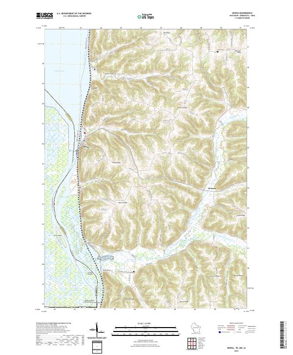 Genoa, WI-MN-IA — USGS 7.5-minute topo (2022)