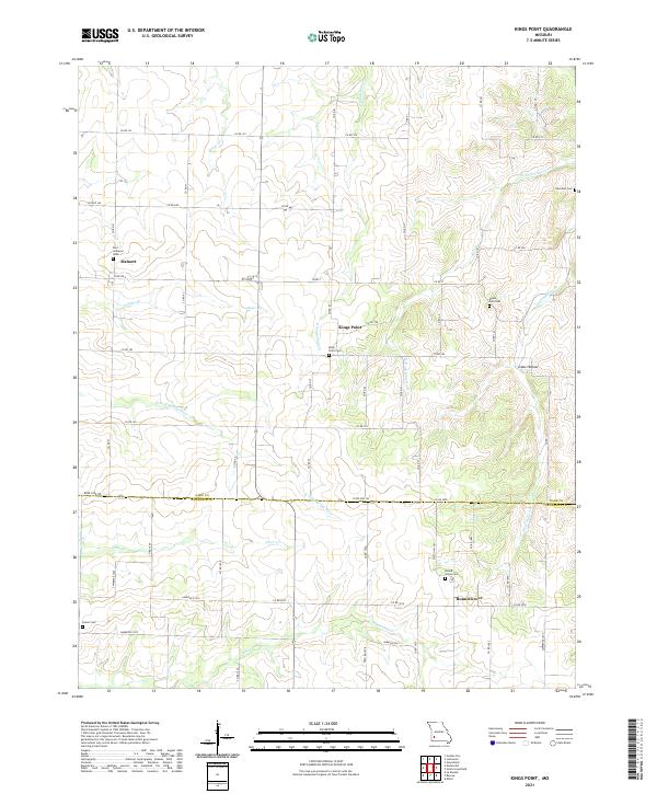 Kings Point, MO — USGS 7.5-minute topo (2021)