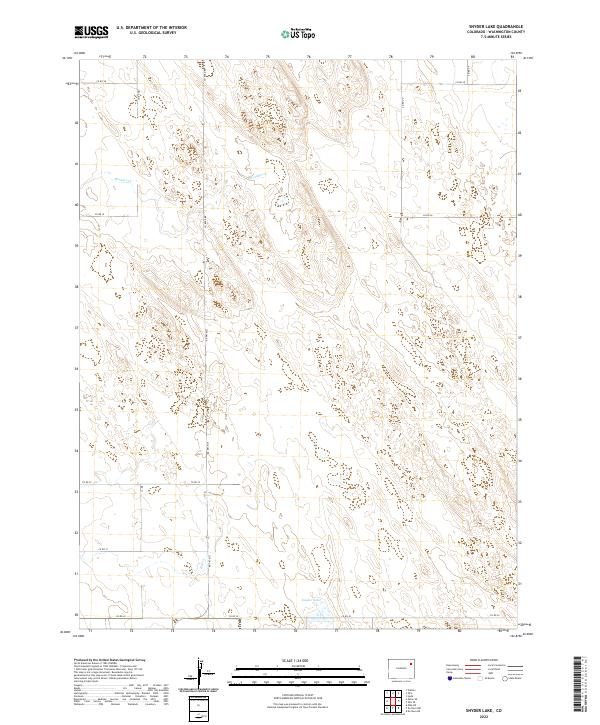 Snyder Lake, CO — USGS 7.5-minute topo (2022)