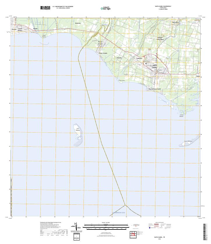 Santa Isabel, PR — USGS 7.5-minute topo (2024)