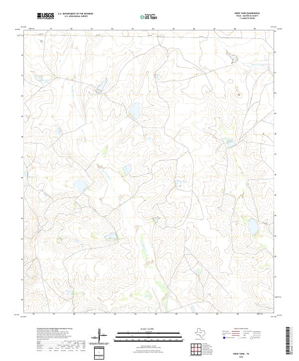 Indio Tank, TX — USGS 7.5-minute topo (2022)