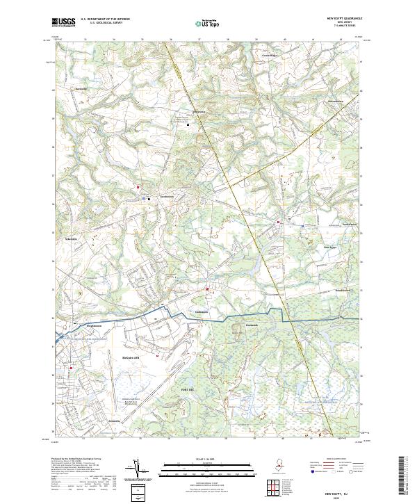 New Egypt, NJ — USGS 7.5-minute topo (2023)