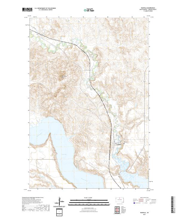 Wakpala, SD — USGS 7.5-minute topo (2021)