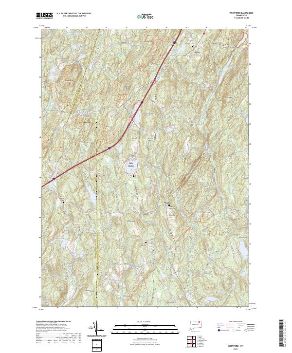 Westford, CT — USGS 7.5-minute topo (2024)