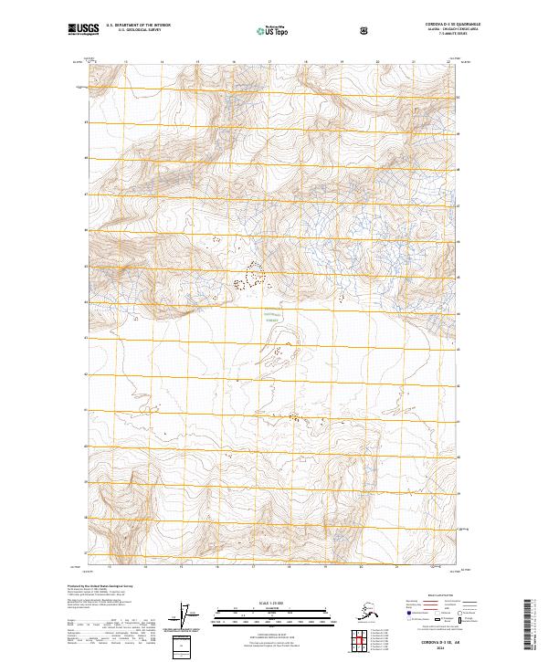 Cordova D-3 SE, AK — USGS 7.5-minute topo (2024)