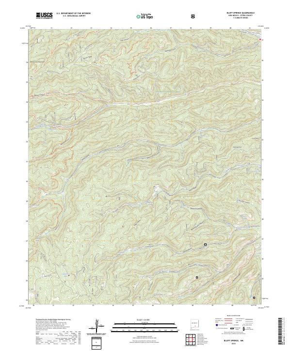 Bluff Springs, NM — USGS 7.5-minute topo (2023)