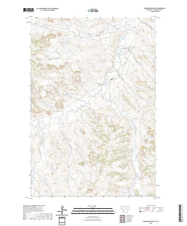 Hammond Draw SW, MT — USGS 7.5-minute topo (2024)