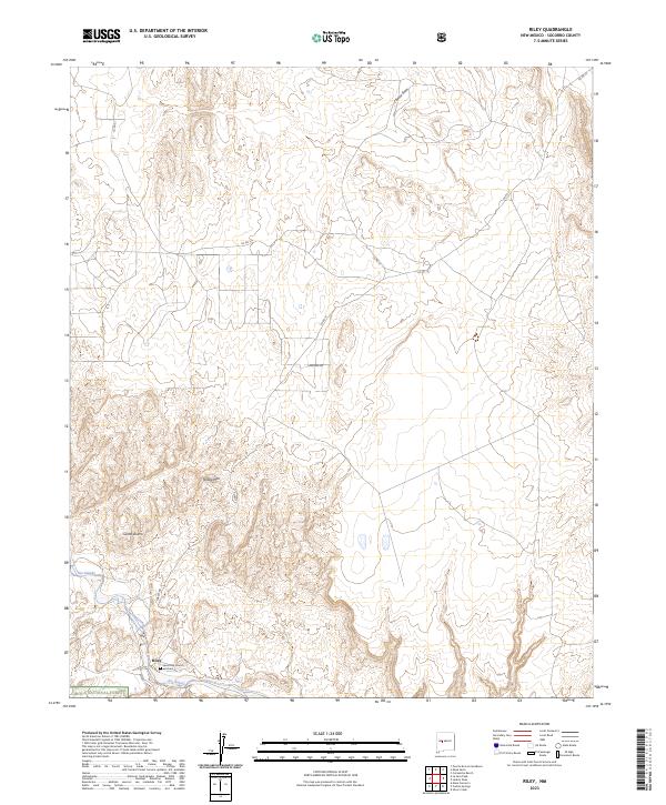 Riley, NM — USGS 7.5-minute topo (2023)