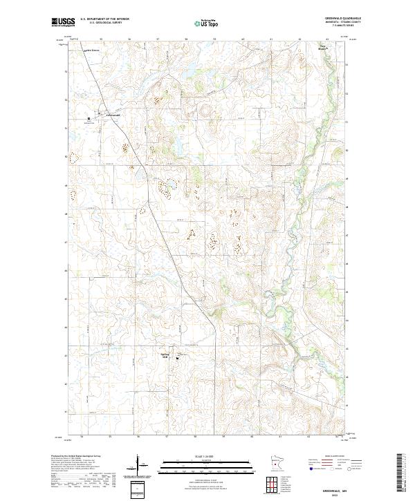 Greenwald, MN — USGS 7.5-minute topo (2022)