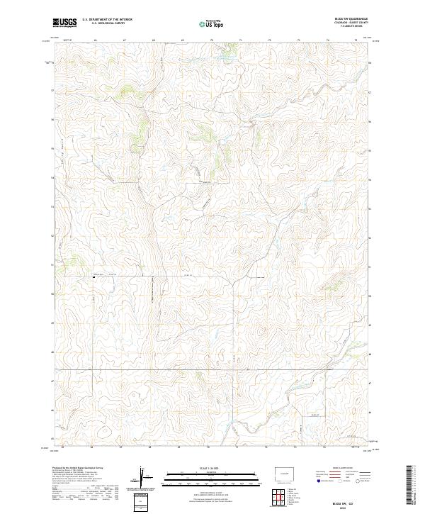 Bijou SW, CO — USGS 7.5-minute topo (2022)