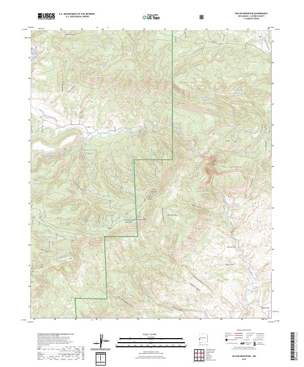 Dillon Mountain, NM — USGS 7.5-minute topo (2023)