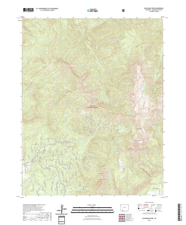 Blackhead Peak, CO — USGS 7.5-minute topo (2022)