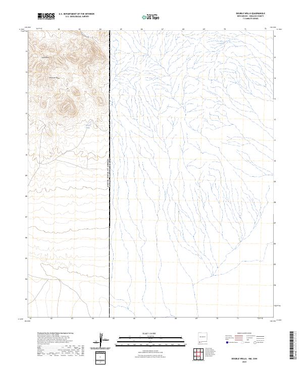 Double Wells, NM,CHH, US — USGS 7.5-minute topo (2023)