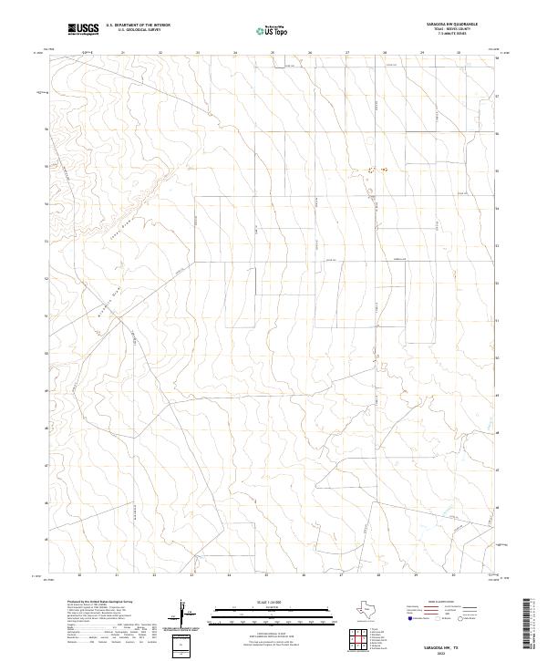 Saragosa NW, TX — USGS 7.5-minute topo (2022)