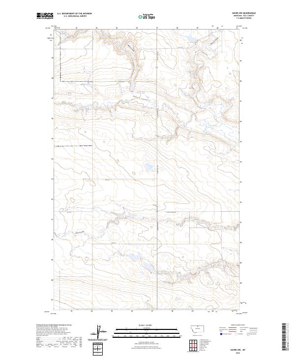 Havre NW, MT — USGS 7.5-minute topo (2024)