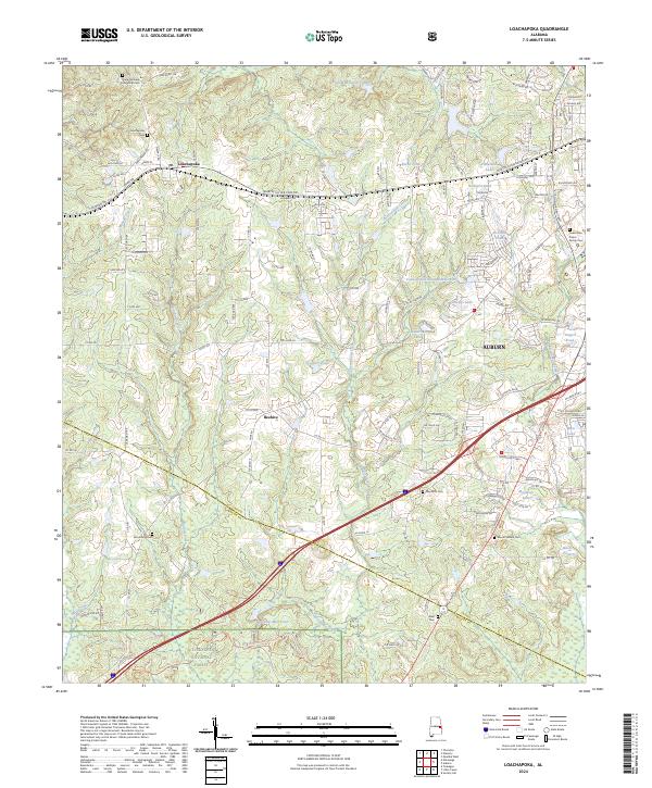 Loachapoka, AL — USGS 7.5-minute topo (2024)