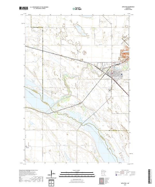 Appleton, MN — USGS 7.5-minute topo (2022)
