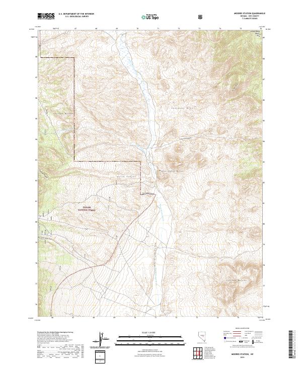 Moores Station, NV — USGS 7.5-minute topo (2021)