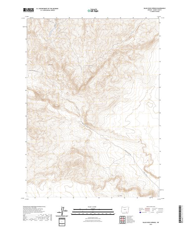 Black Rock Springs, OR — USGS 7.5-minute topo (2023)