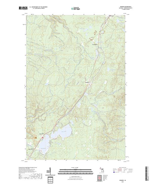 Donken, MI — USGS 7.5-minute topo (2023)
