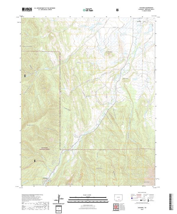 Cuchara, CO — USGS 7.5-minute topo (2022)