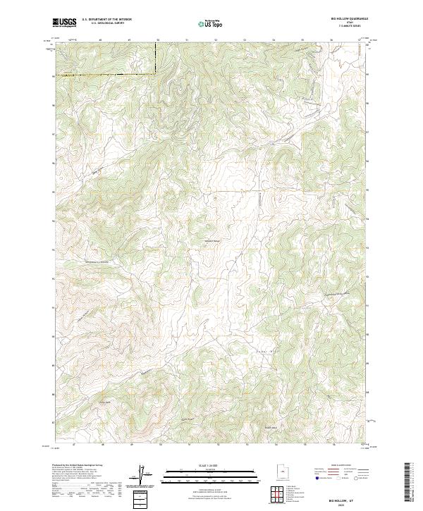 Big Hollow, UT — USGS 7.5-minute topo (2023)