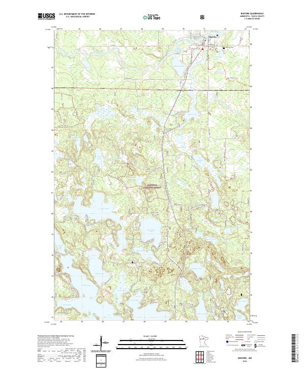 Bigfork, MN — USGS 7.5-minute topo (2022)