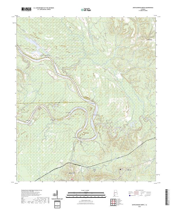 Myrtlewood North, AL — USGS 7.5-minute topo (2024)