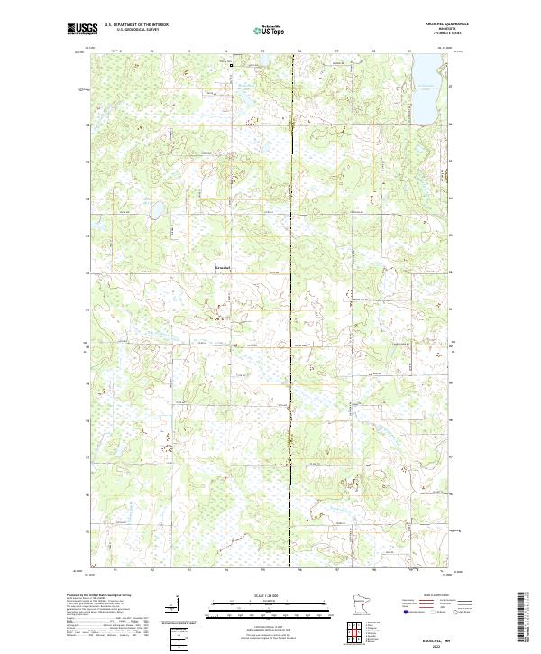 Kroschel, MN — USGS 7.5-minute topo (2022)