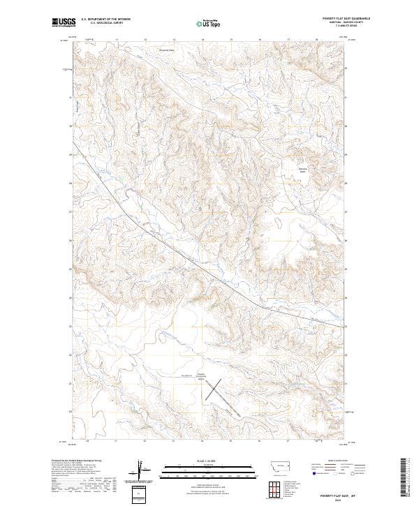 Poverty Flat East, MT — USGS 7.5-minute topo (2024)