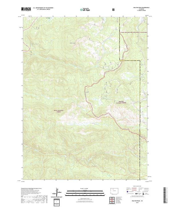 Walton Peak, CO — USGS 7.5-minute topo (2022)