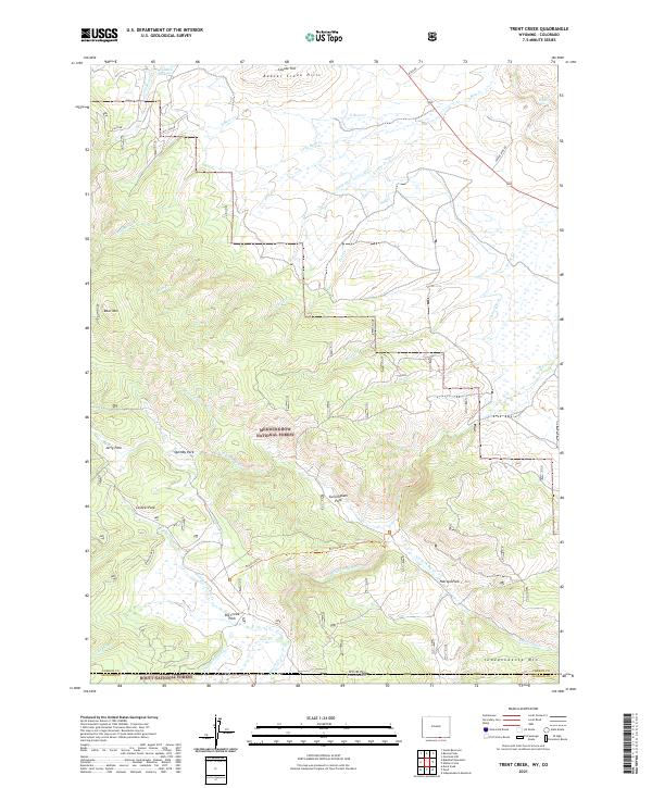 Trent Creek, WY-CO — USGS 7.5-minute topo (2021)