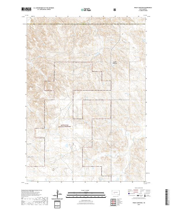 Philip Junction, SD — USGS 7.5-minute topo (2021)