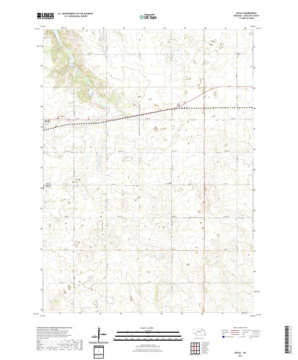 Royal, NE — USGS 7.5-minute topo (2021)