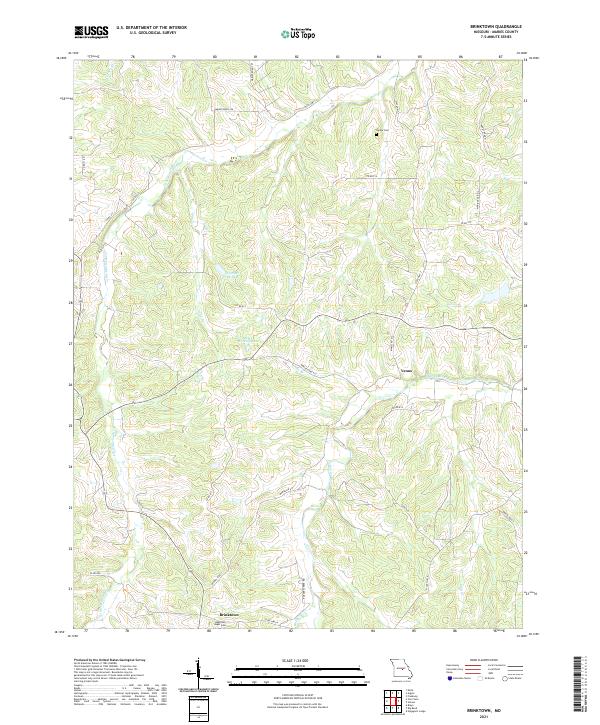 Brinktown, MO — USGS 7.5-minute topo (2021)
