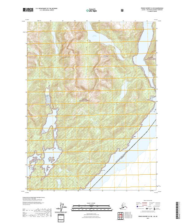 Prince Rupert D-2 NE, AK-BC — USGS 7.5-minute topo (2021)