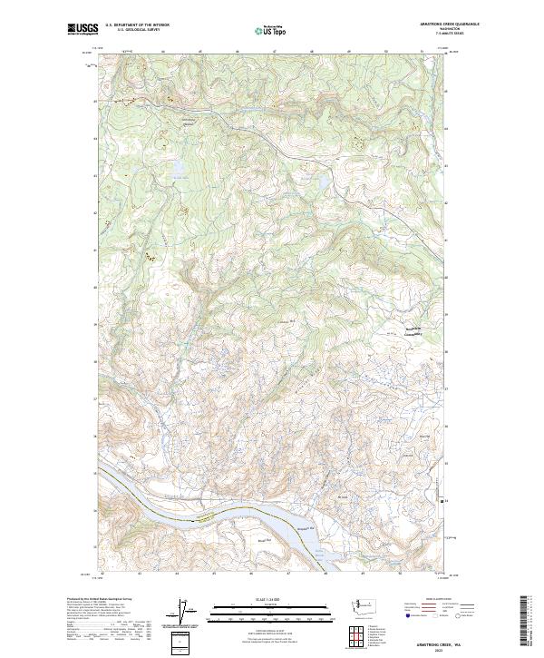 Armstrong Creek, WA — USGS 7.5-minute topo (2023)