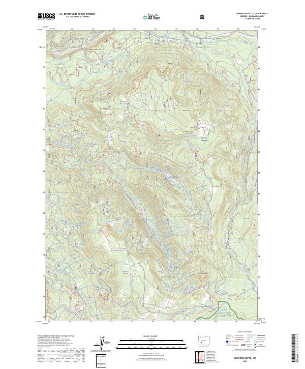 Garwood Butte, OR — USGS 7.5-minute topo (2024)