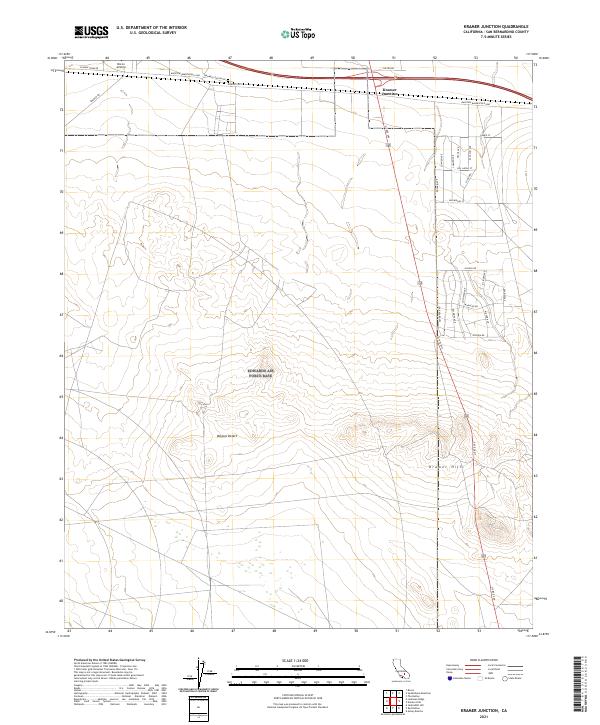 Kramer Junction, CA — USGS 7.5-minute topo (2021)